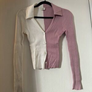 Abercrombie color block knit cardigan